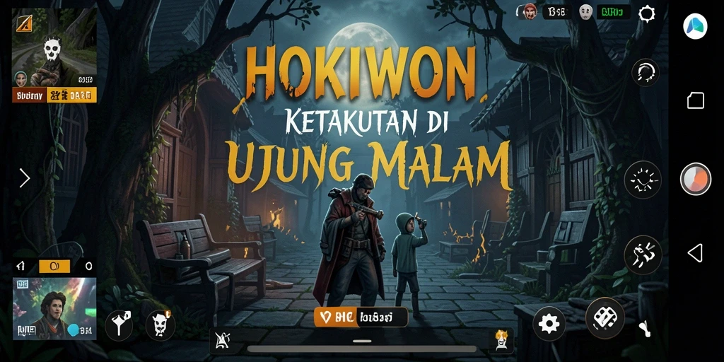 Tangkapan layar HOKIWON menampilkan suasana mencekam dalam gameplay.