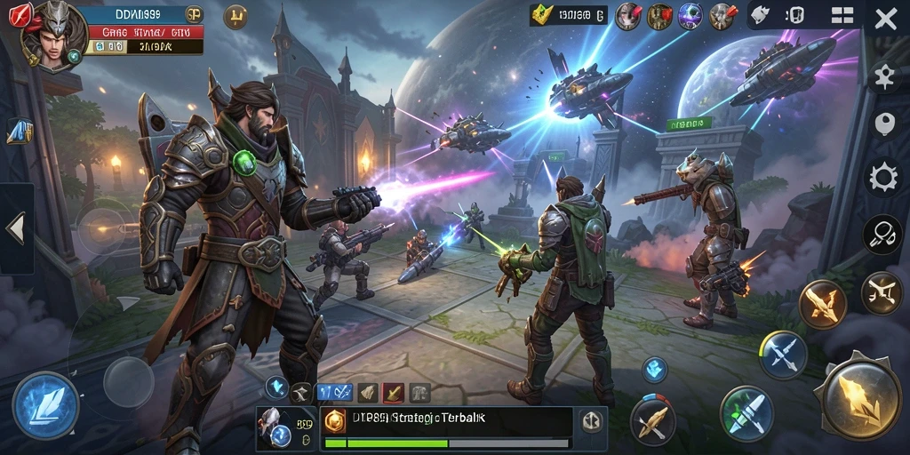 Screenshot IDR89 menampilkan aksi pertempuran yang seru dalam gameplay SLG.
