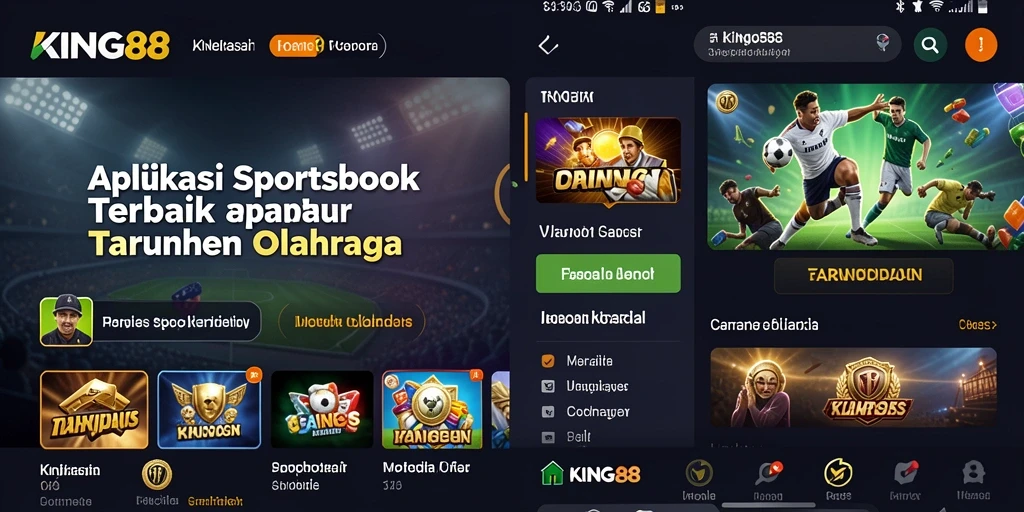 Tampilan utama gameplay Sportsbook KING88 dengan pilihan taruhan yang beragam.
