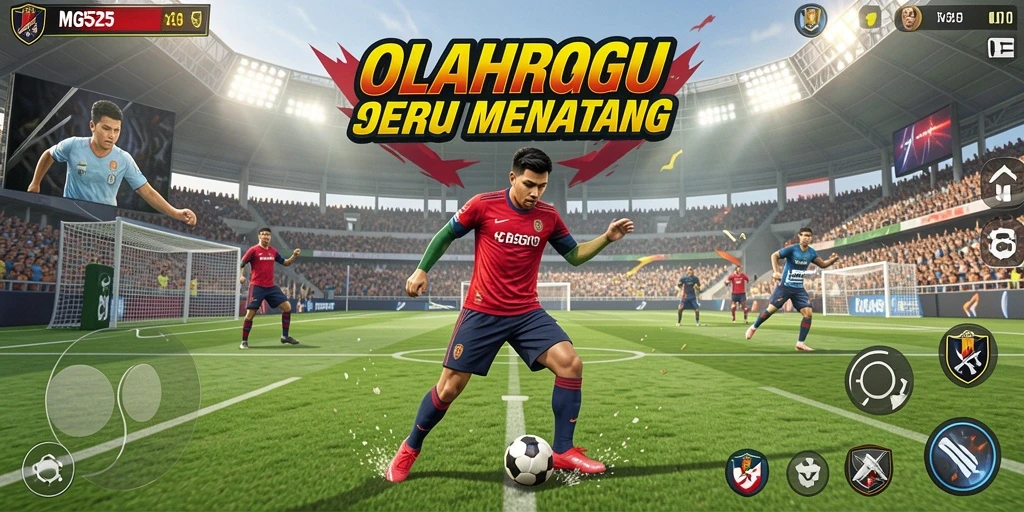 Screenshot utama MG525 menampilkan gameplay olahraga yang seru dan dinamis.
