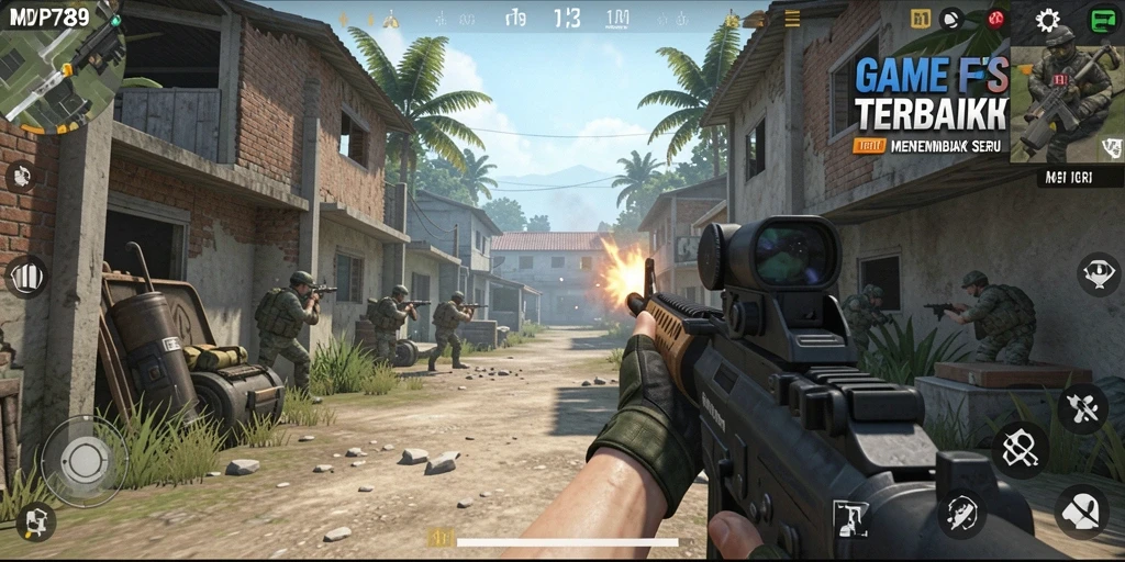 Gameplay mendebarkan dalam MVP789 dengan aksi tembak-menembak seru.