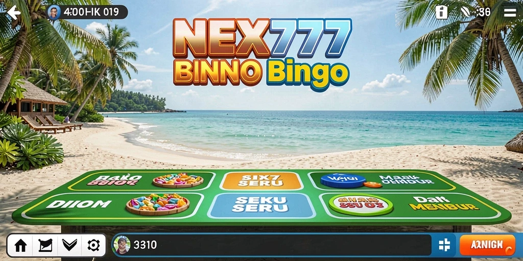 Screenshot gameplay NEX777 yang menampilkan suasana permainan Bingo yang seru.