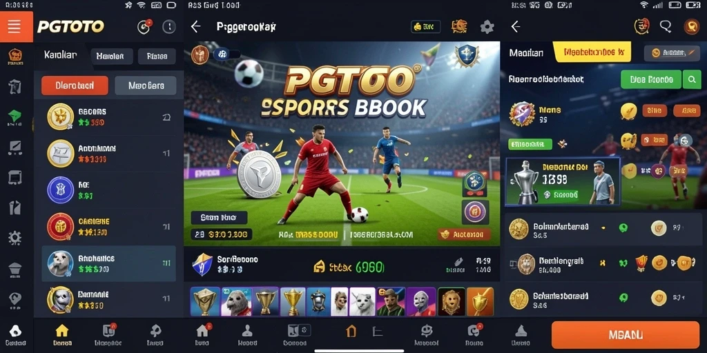 Tampilan gameplay PGTOTO saat memasang taruhan olahraga.