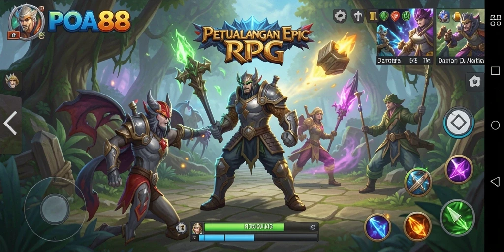 Gameplay RPG yang mendebarkan dan penuh petualangan.