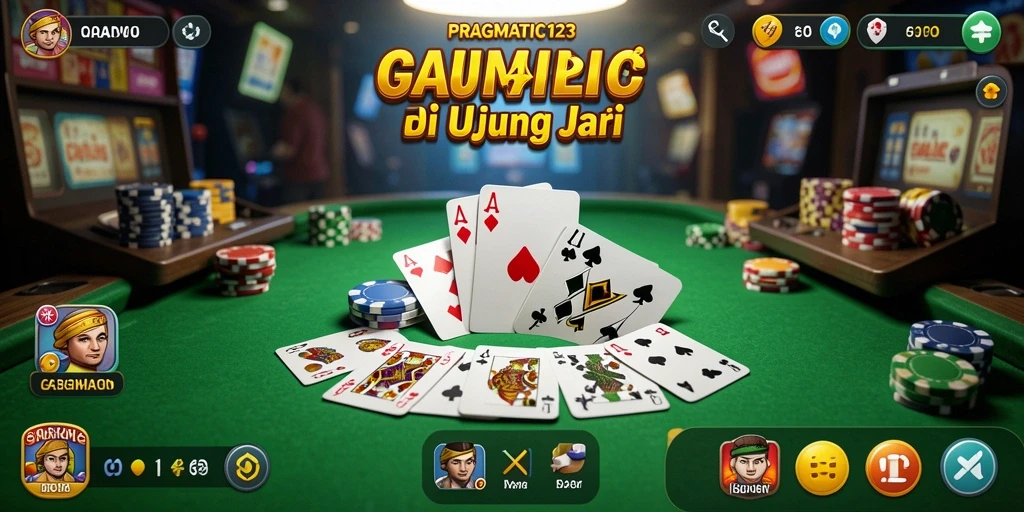 Tampilan menarik gameplay Gaple di PRAGMATIC123.