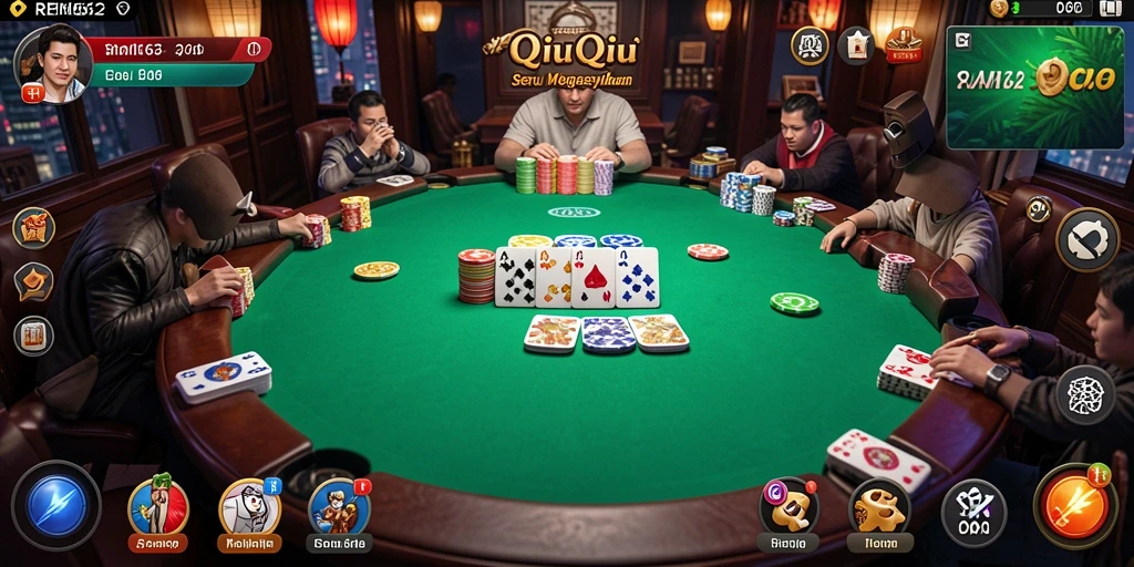 Tampilan gameplay seru QiuQiu di REMI62.