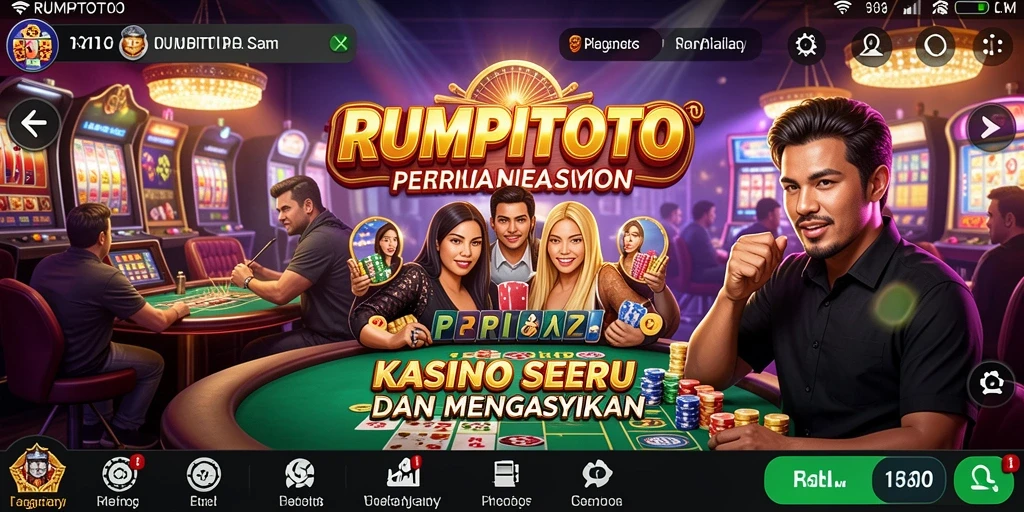 Tampilan gameplay RUMPITOTO yang menarik dalam suasana Kasino.