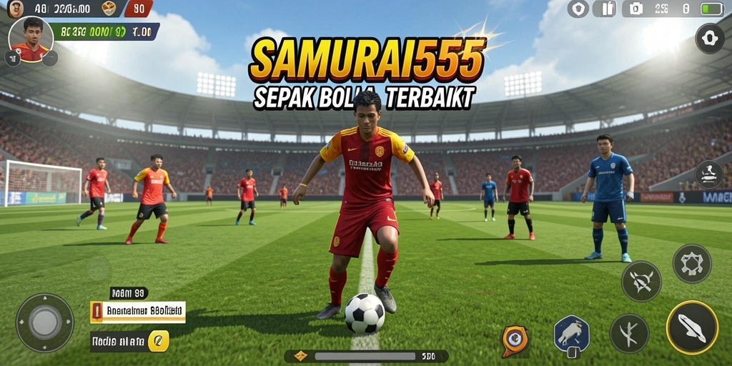 Tampilan gameplay menakjubkan di SAMURAI555 yang penuh aksi.