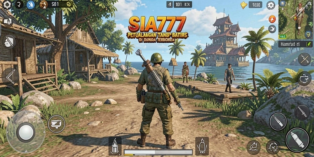 Tampilan gameplay SIA777 yang menampilkan petualangan Open World.