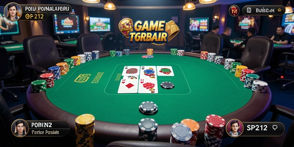 Tampilan layar permainan poker SP212 yang menarik dan interaktif.