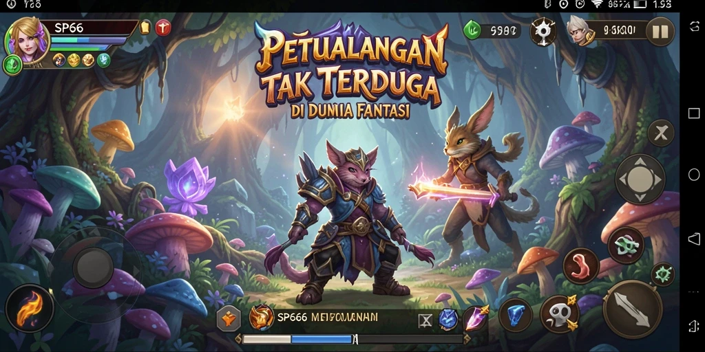 Tangkapan layar menampilkan aksi petualangan dalam SP666.