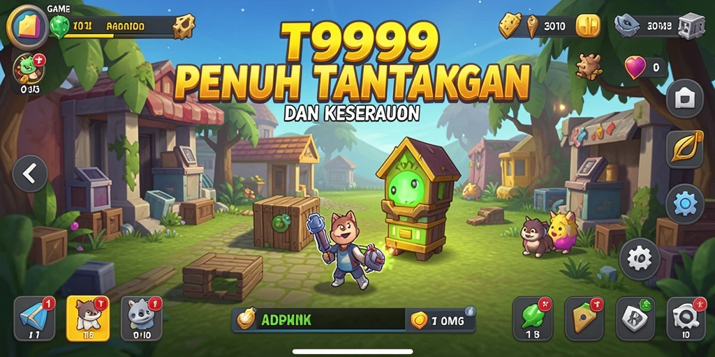 Tampilan gameplay T9999 yang menampilkan karakter beraksi dalam mode Idle.