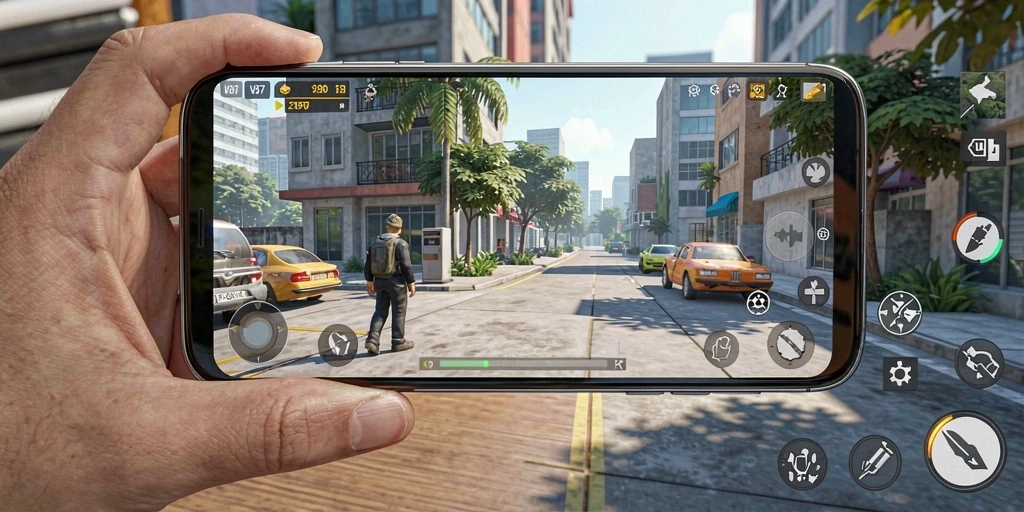 Gameplay V87 menunjukkan interaksi karakter yang realistis dan dinamis.