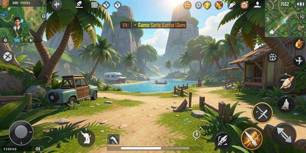 Tampilan gameplay seru dan penuh warna dari VV62.