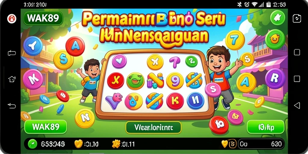Tampilan gameplay seru di WAK89, saat pemain bersaing dalam Bingo.