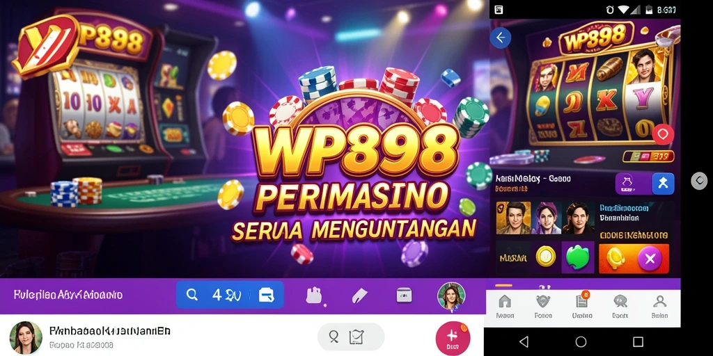 Tampilan gameplay menarik dari WP888 saat bermain permainan Kasino.
