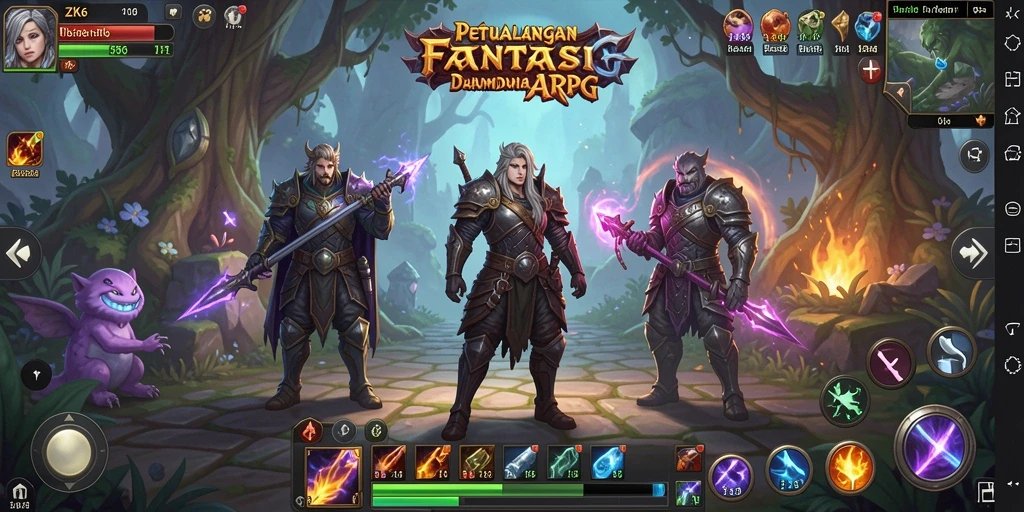 Screenshot gameplay ZK6 dengan aksi pertarungan seru.